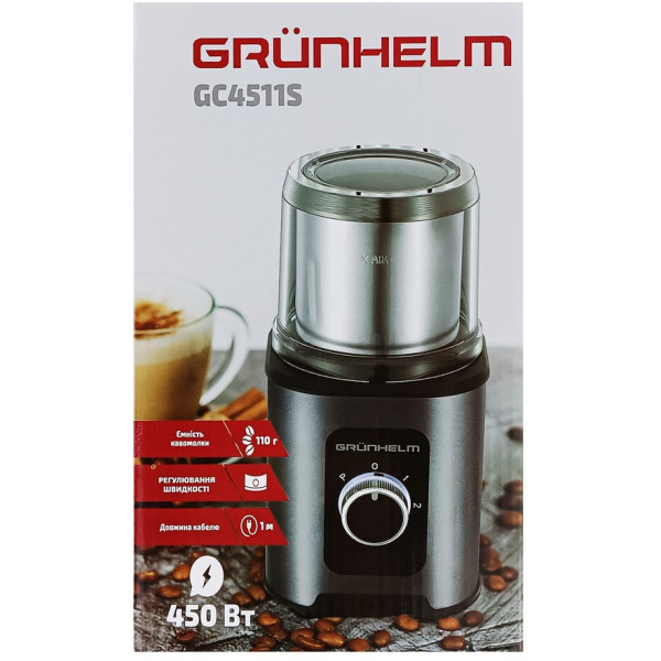 Фото - Кавомолка Grunhelm GС-4511S