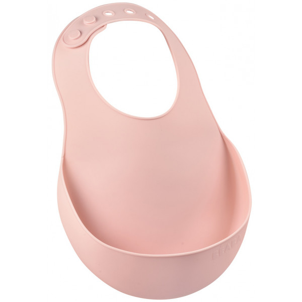 Фото - Нагрудник силіконовий Beaba Pink (913491)
