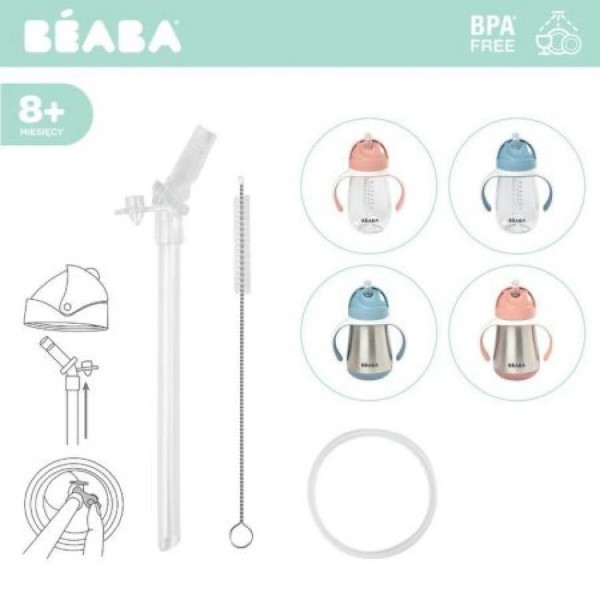 Фото - Аксесуар для дитячих поїльників Beaba змінна трубочка (800928)