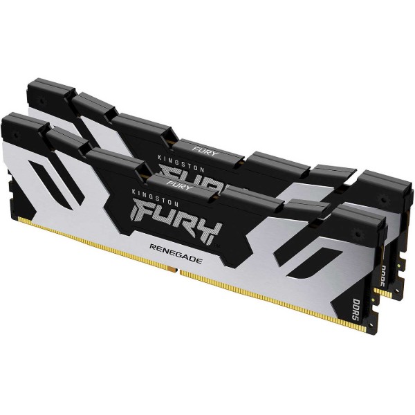 Фото - Пам'ять DDR Kingston Fury Renegade Silver DDR5 2x16GB/7200 (KF572C38RSK2-32) Фото - Пам'ять DDR Kingston Fury Renegade Silver DDR5 2x16GB/7200 (KF572C38RSK2-32)