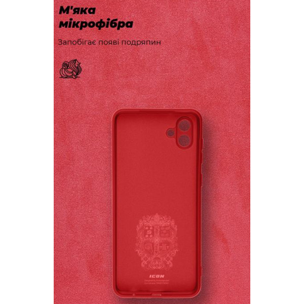 Фото - Чохол для смартфону Armorstandart Icon for Samsung Galaxy A04 SM-A045 Camera cover Red (ARM63907)