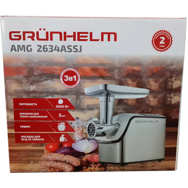 Фото - Мясорубка Grunhelm AMG2634ASSJ