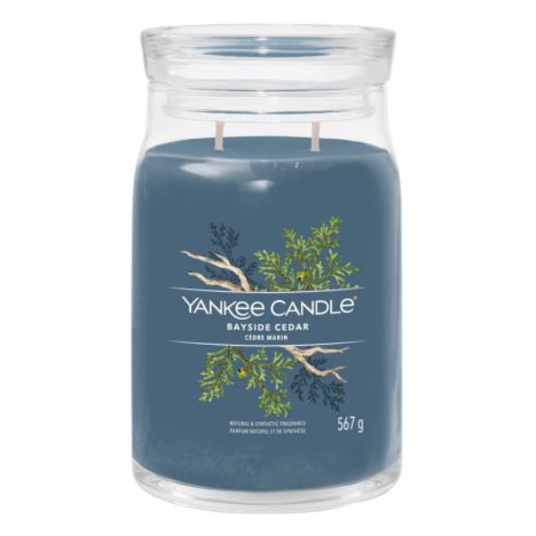 Фото - Свічка скло Yankee Candle Large Bayside Cedar 567 г (1629980E)
