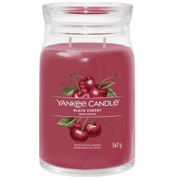 Фото - Свічка скло Yankee Candle Large Black Cherry (1701380E)