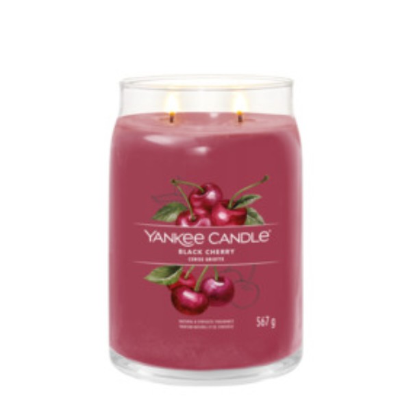 Фото - Свічка скло Yankee Candle Large Black Cherry (1701380E)