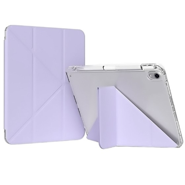 Фото - Чохол для планшета BeCover Ultra Slim Origami Transparent з кріпленням Apple iPad 10.9" (2022/2024)/iPad (А16) 2025 11" Purple (712941)