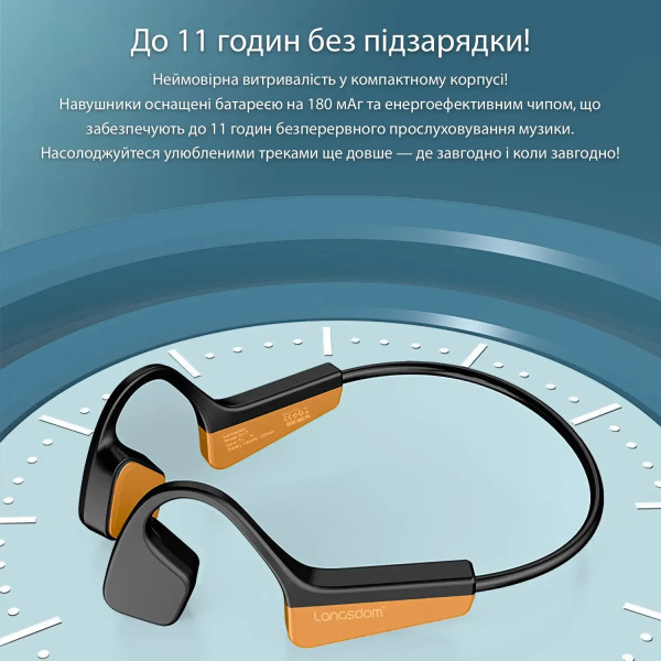 Фото - Навушники накладні бездротові Langsdom BS17 Orange