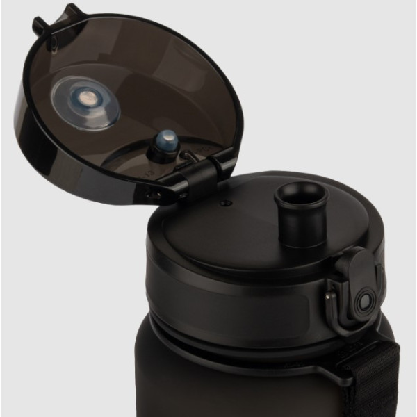 Фото - Пляшка для води UZspace 3053 Frosted 800 мл Чорно-зелена