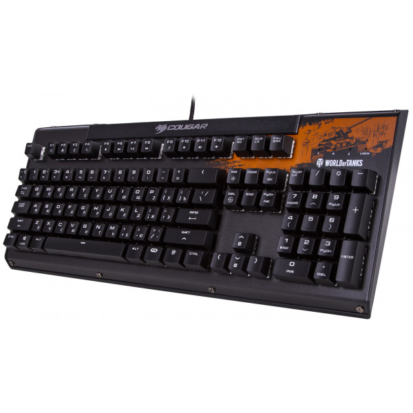 Фото - Клавіатура дротова ігрова Cougar Ultimus RGB World of Tanks