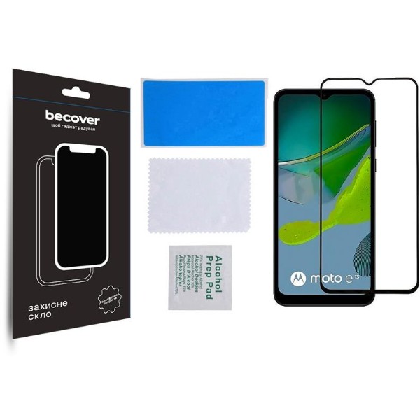 Фото - Защитное стекло для смартфона BeCover for Motorola Moto E13 Black (708843)