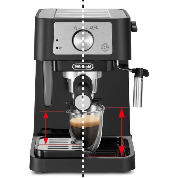 Фото - Уценка - Кофеварка рожковая Delonghi EC260BK