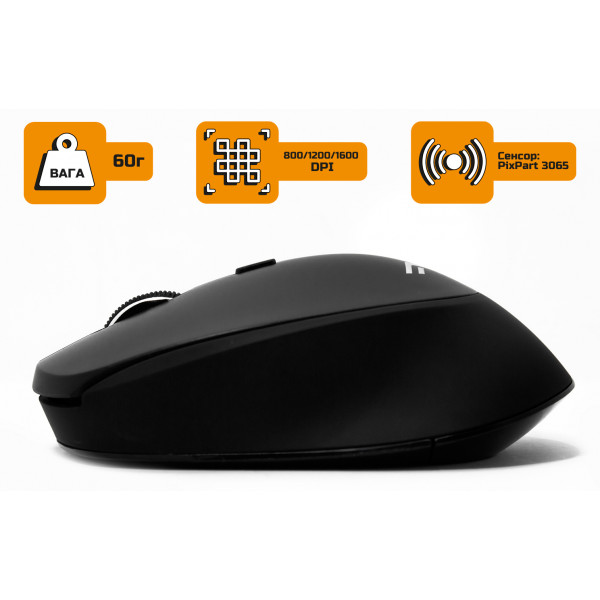 Фото - Миша бездротова Frime FWMO-300В Black