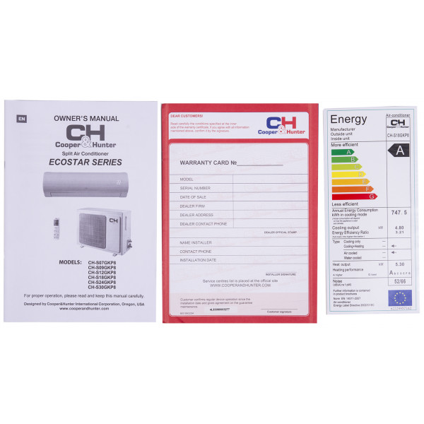 Фото - Кондиционер сплит Cooper&Hunter CH-S12GKP8