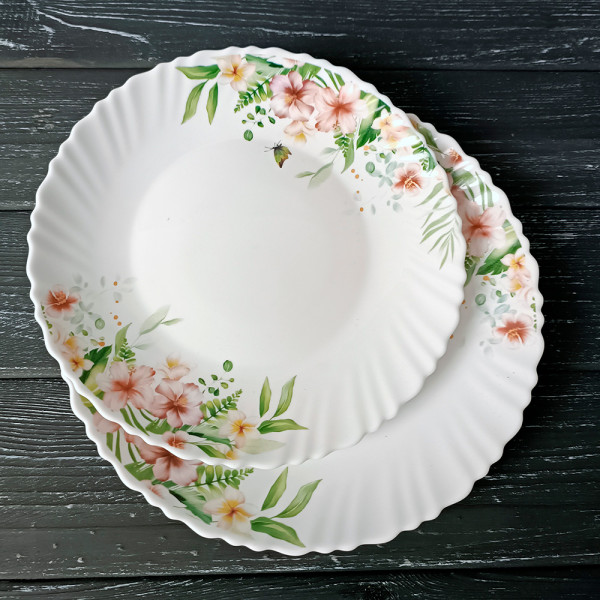 Фото - Тарілка десертна Vittora Чарівний сад Wave 190 мм (V-190CS)