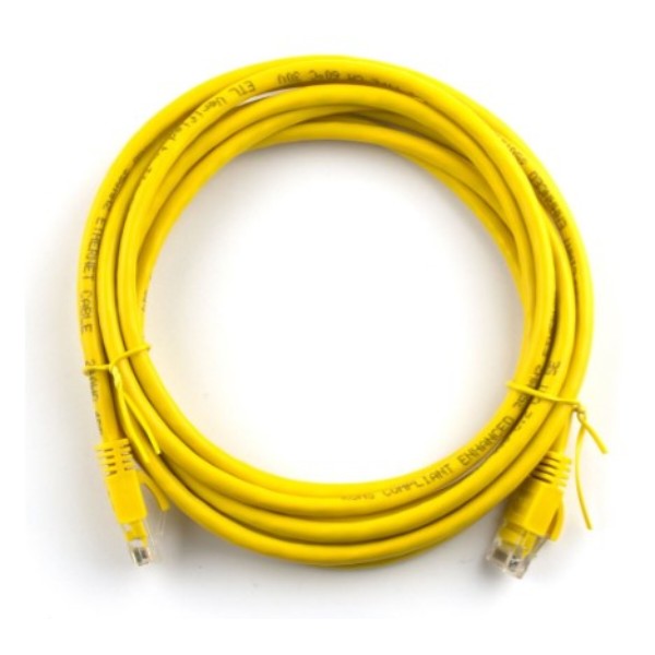 Фото - Кабель патч-корд Ritar UTP, RJ45, Cat.5e, 5m Yellow (PCR-CU/5Yw/02932)
