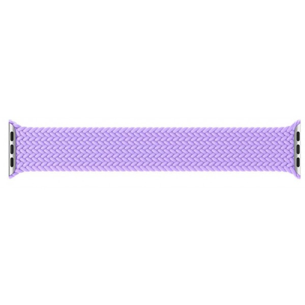 Фото - Ремінець для смарт-годинника Armorstandart Braided Solo Loop for Apple Watch 42mm/44mm/45mm/49mm Lavender Grey Size 10 (ARM64909)
