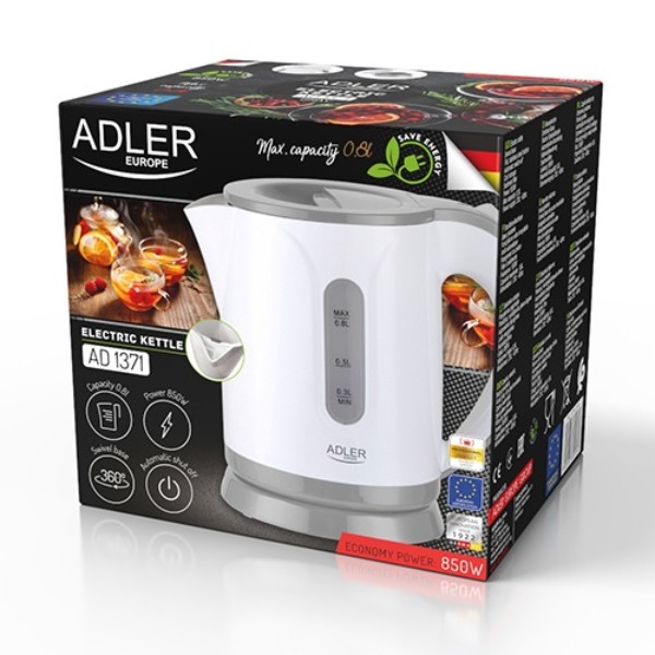 Фото - Електричний чайник Adler AD 1371 Grey
