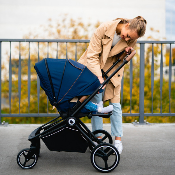 Фото - Коляска універсальна 2 в 1 Lionelo Mika Blue Navy