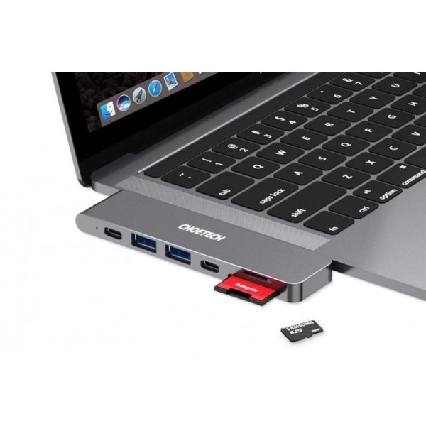 Фото - Хаб USB Choetech 7 in 1 USB-C (HUB-M14)