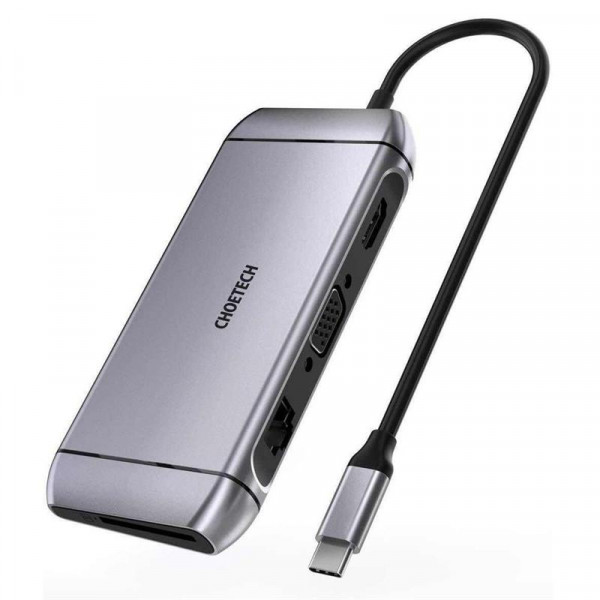 Фото - Хаб USB Choetech 9 in 1 USB-C (HUB-M15) Фото - Хаб USB Choetech 9 in 1 USB-C (HUB-M15)