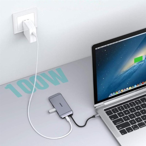 Фото - Хаб USB Choetech USB-C 9-в-1 (HUB-M15-GY)