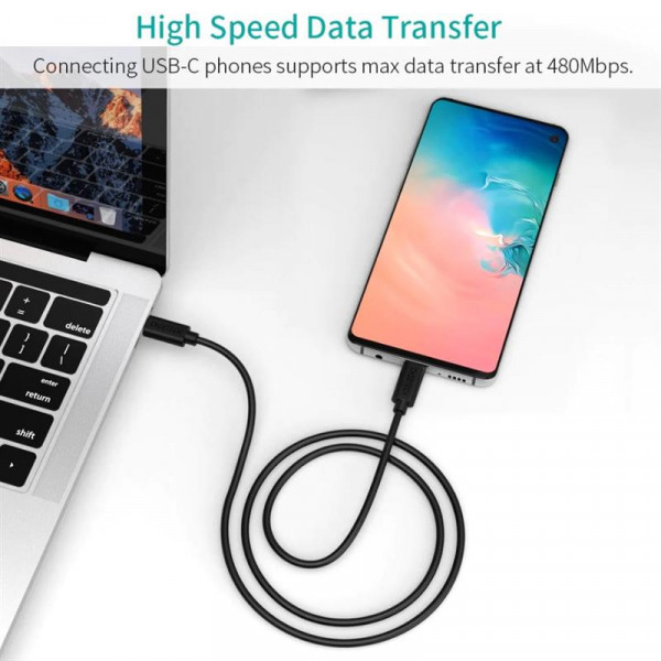 Фото - Кабель синхронізації даних Choetech USB Type C - USB Type C 0.5m (CC0001)