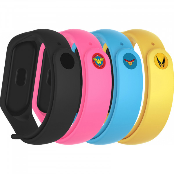Фото - Ремінець для фітнес-браслету Armorstandart for Xiaomi Mi Band 7/6/5 Superhero Edition 3 4 шт. (ARM77061)