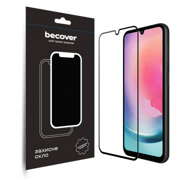 Фото - Защитное стекло для смартфона BeCover for Samsung Galaxy A24 4G SM-A245/M34 5G SM-M346 Black (709083)