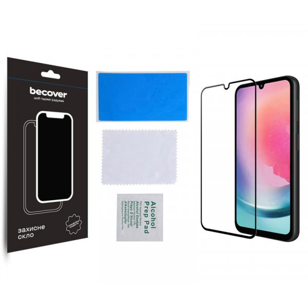 Фото - Защитное стекло для смартфона BeCover for Samsung Galaxy A24 4G SM-A245/M34 5G SM-M346 Black (709083)