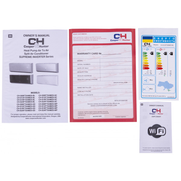 Фото - Кондиціонер спліт Cooper&Hunter CH-S18FTXAM2S-BL