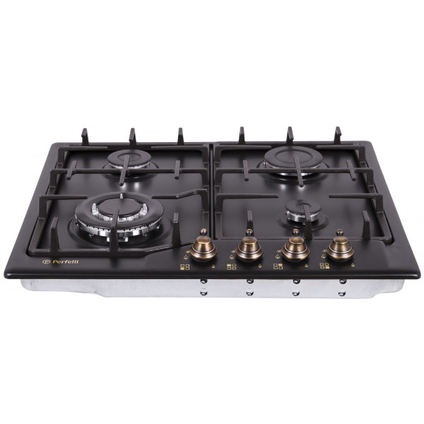Фото - Варочная панель газовая Perfelli HGM 61629 BL RETRO