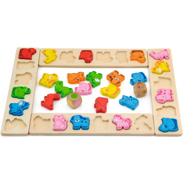 Фото - Настільна гра (3-4 роки) Viga Toys Карнавал тваринок (50450)