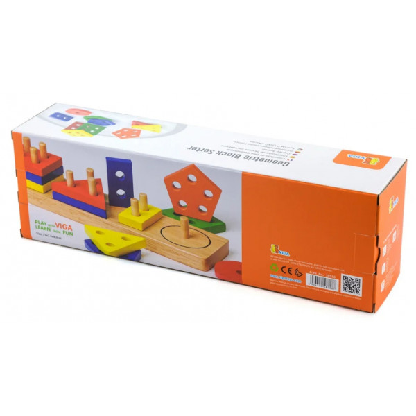 Фото - Сортер Viga Toys Геометричні фігури (58558)