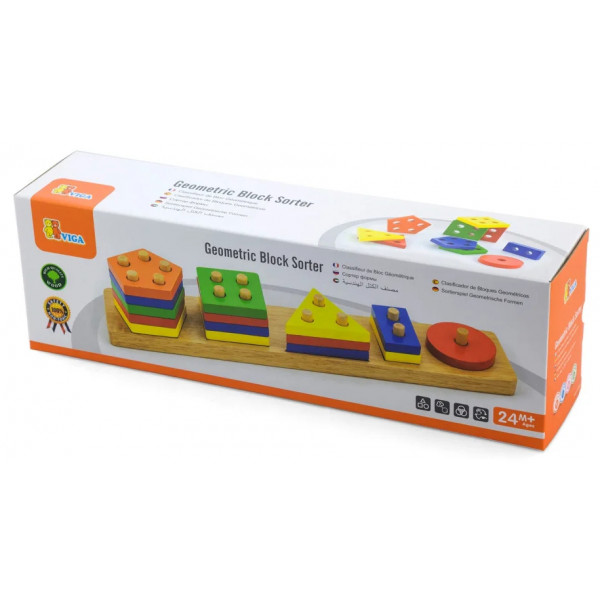 Фото - Сортер Viga Toys Геометричні фігури (58558)