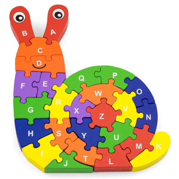 Фото - Пазлы (до 2 лет) Viga Toys Улитка по буквам (55252)