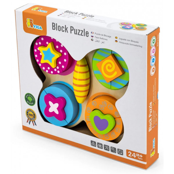 Фото - Пазли (3-4 роки) Viga Toys Метелик (59924)