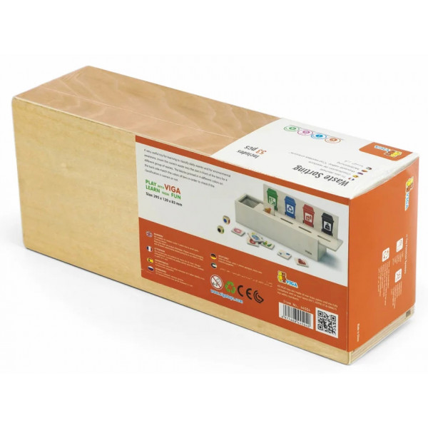 Фото - Сортер Viga Toys Сортування сміття (44504)