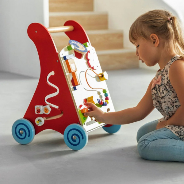 Фото - Ходунки Viga Toys з бізібордом (50950)