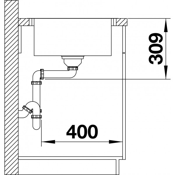 Фото - Мойка кухонная Blanco 525115 Lemis 45S-IF Mini Нержавеющая сталь