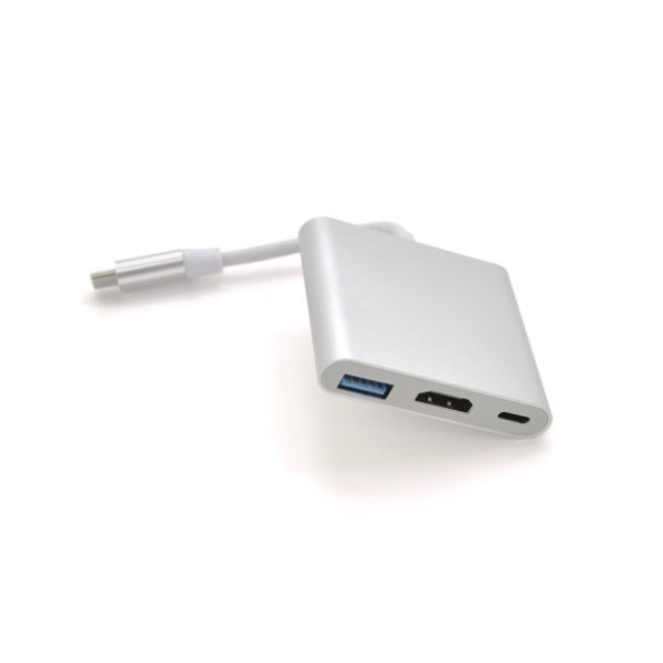 Фото - Перехідник Voltronic Type-C (папа)-HDMI(мама)+USB 3.0(мама)+Type-C(мама) (13948)