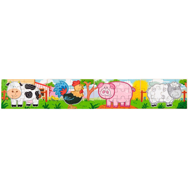 Фото - Пазли (до 2 років) Viga Toys Ферма 4 в 1 48 ел. (50069)