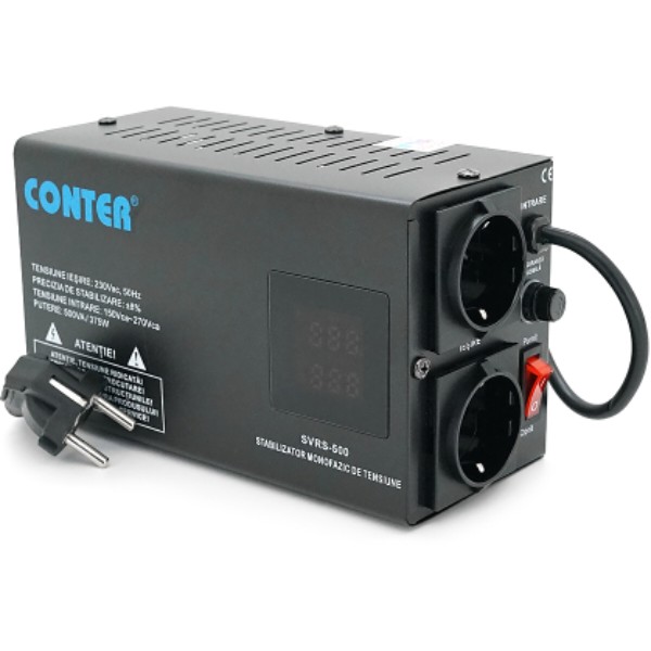 Фото - Стабілізатор напруги Conter SVRS-500VA/375W