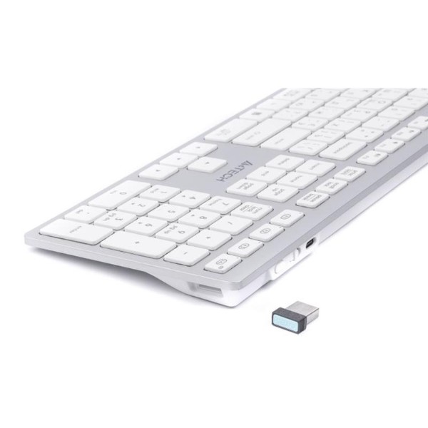 Фото - Клавіатура бездротова A4tech FBX50C White