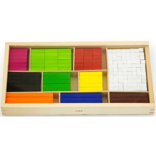 Фото - Настольная игра (3-4 года) Viga Toys Деревянные палочки Кюизенера 308 шт. (56166)