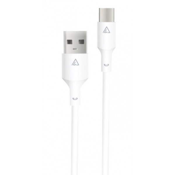 Фото - Кабель ACCLAB PwrX USB-USB Type-C 1.2m 30W White (1283126559532)