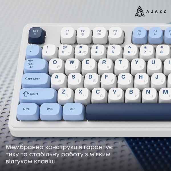 Фото - Клавиатура беспроводная игровая Ajazz AF98 PLUS Glacier Blue (AF98-PLUS-GB)