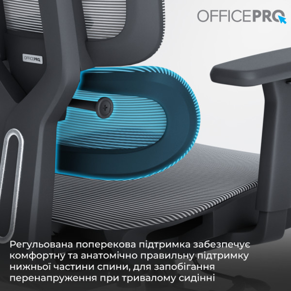 Фото - Крісло офісне OfficePro Skyline (OC680-B-G-G) Black/Gray