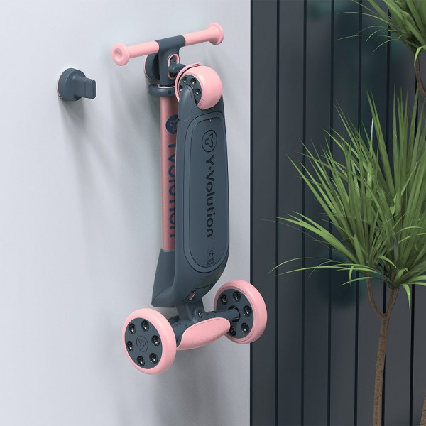 Фото - Триколісний самокат YVolution YGlider Nua Розовый (Y101264)