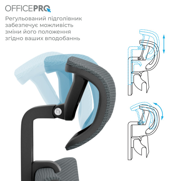 Фото - Кресло офисное OfficePro Elegant (OC600-B-DG-DG) Black/Dark Gray