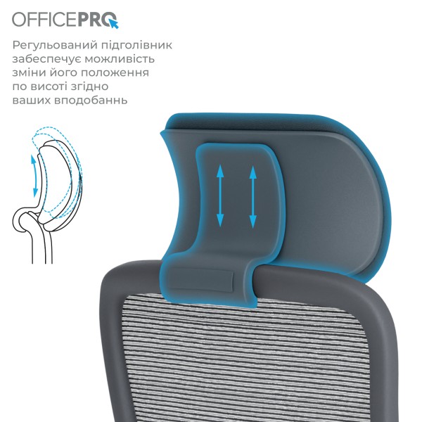 Фото - Крісло офісне OfficePro Wave (OC670-B-B-B) Black